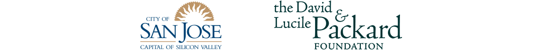 Logos of the City of San José and the David Lucile and Packard Foundation